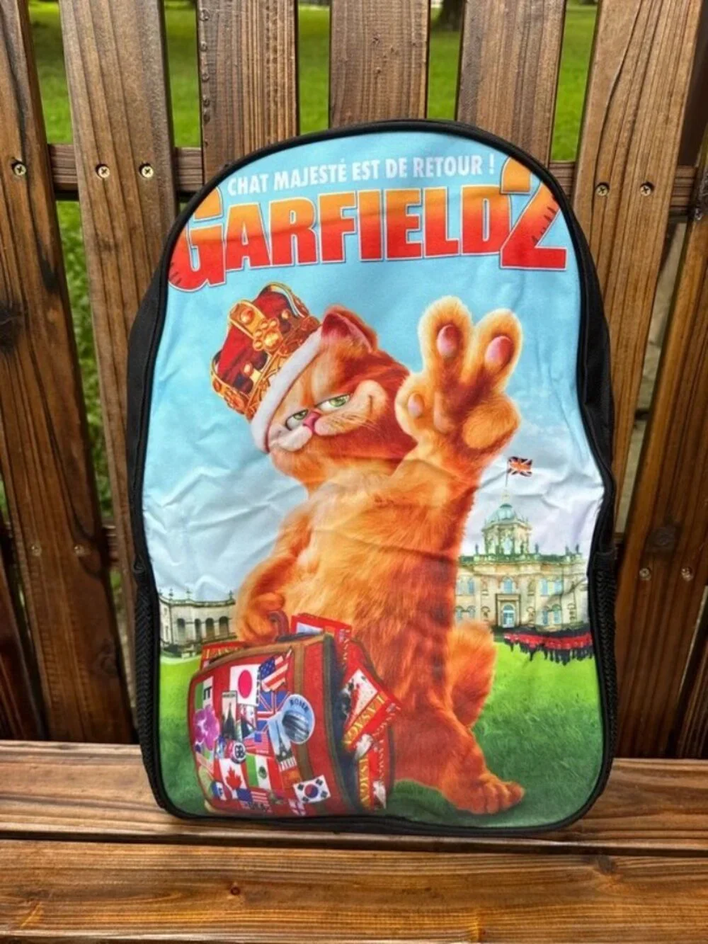 Garfield Kids Mini Backpack & Lunch Bag Set Multicolor Graphic Print Zip